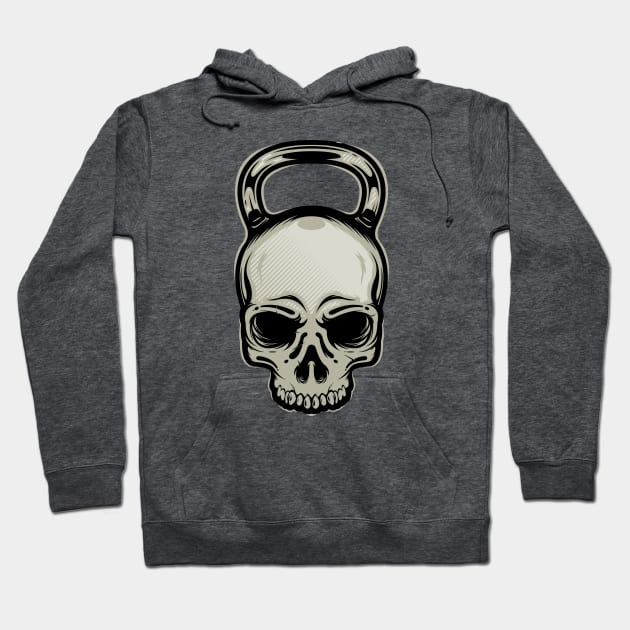 Skull dumbell Hoodie by Gientescape